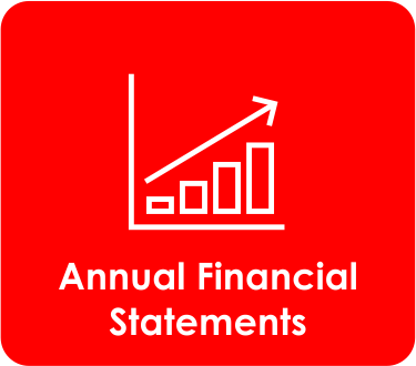 Graph showing increase with the words Annual Financial Statements